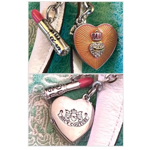 Vintage Juicy Couture Y2K Terry Mini Bowler Bag Purse Mint Green White NEW - Picture 4 of 16